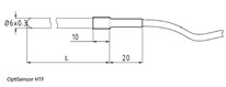 Габаритные размеры OptiSensor HTF